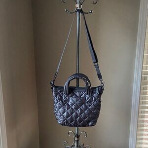 Quince Black Quilted Crossbody Bag